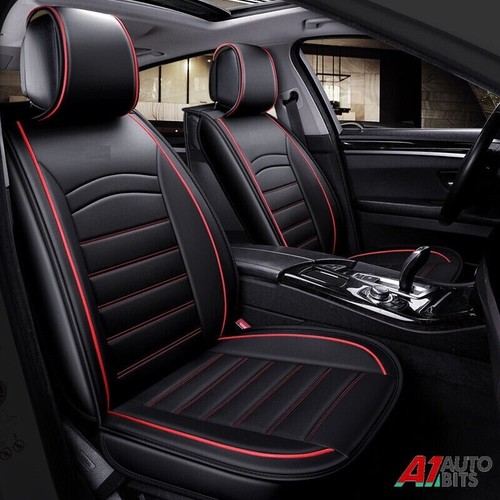 Black leather front - black, car