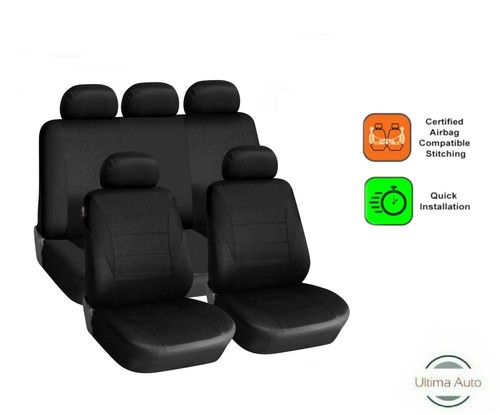 Full set black fabric car - fabric, seat