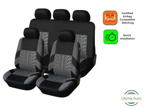 Full set grey fabric seat - full,