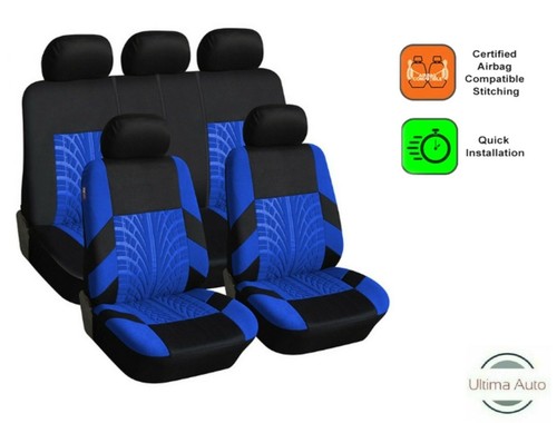 Full set blue fabric seat - set,
